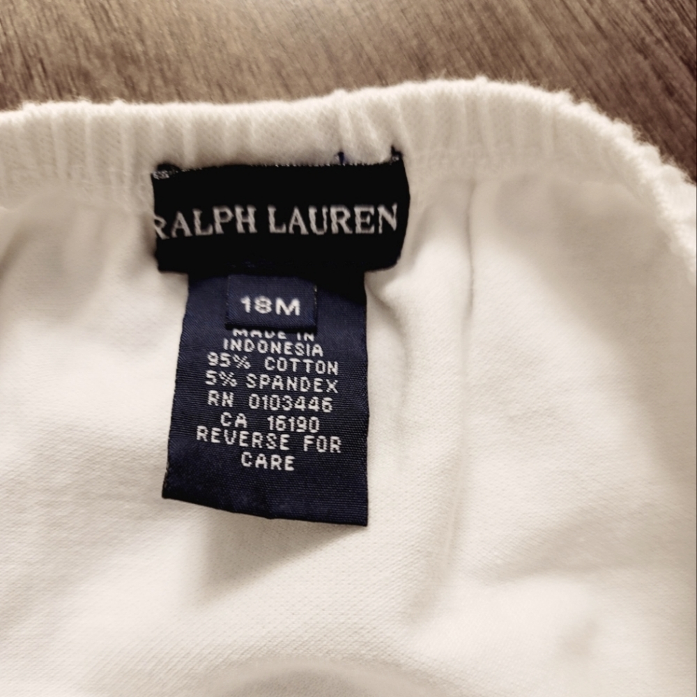 Ralph Lauren White Baby Girl Diaper Cover Bloomers Dress Bottoms 18 months - Picture 3 of 3